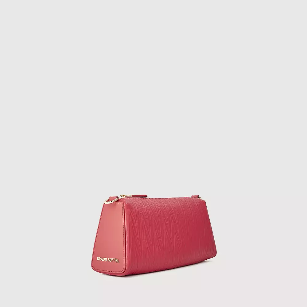 LITHIC SMALL SHOULDER BAG IN ROCOCCO RED