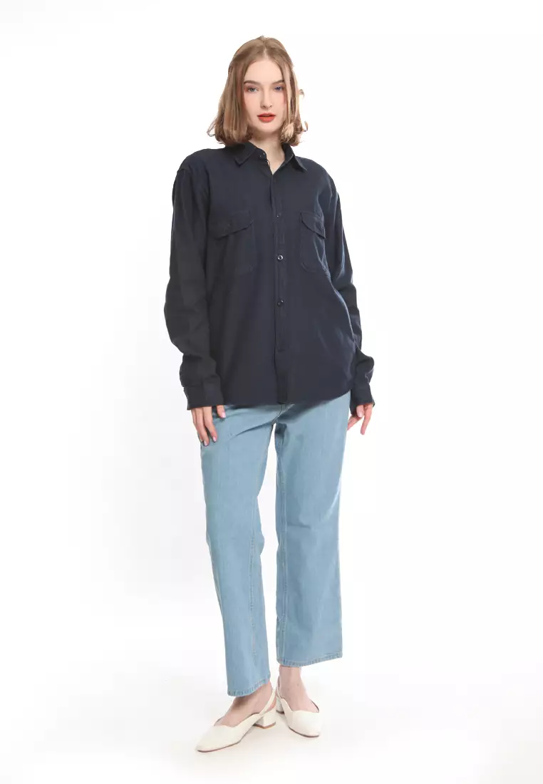 Kemeja Denim L/S Krah Basic 282305