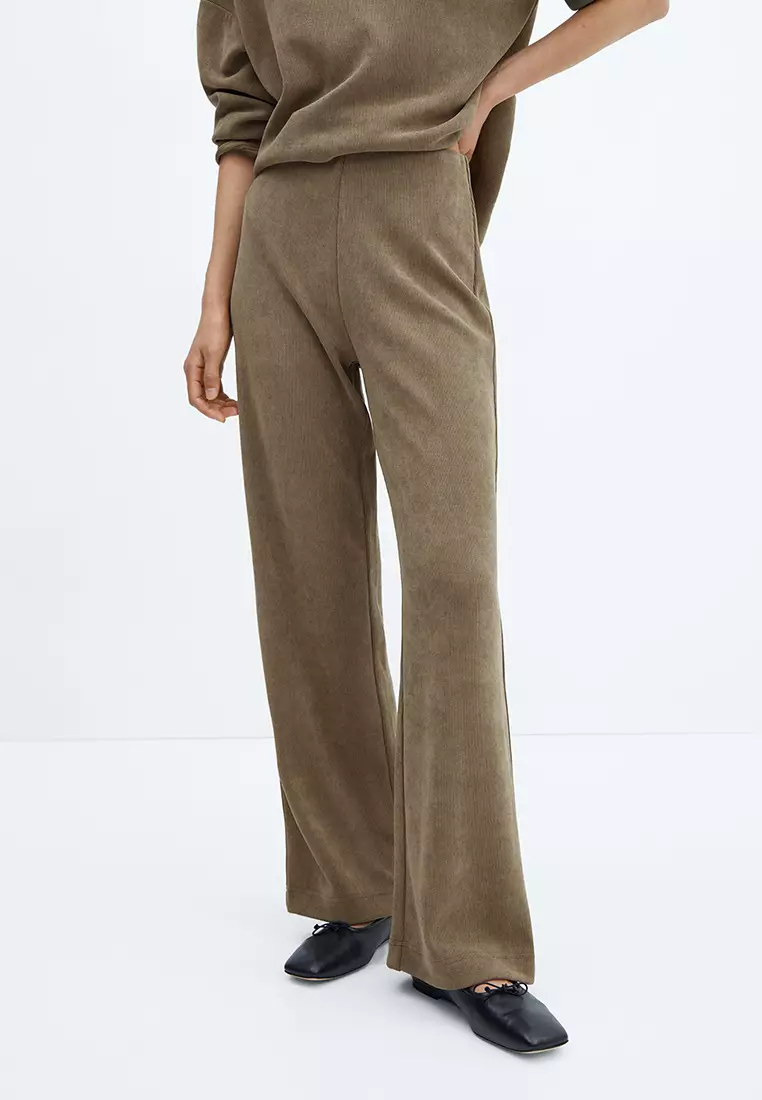 Mango Straight Knitted Trousers 2024, Buy Mango Online
