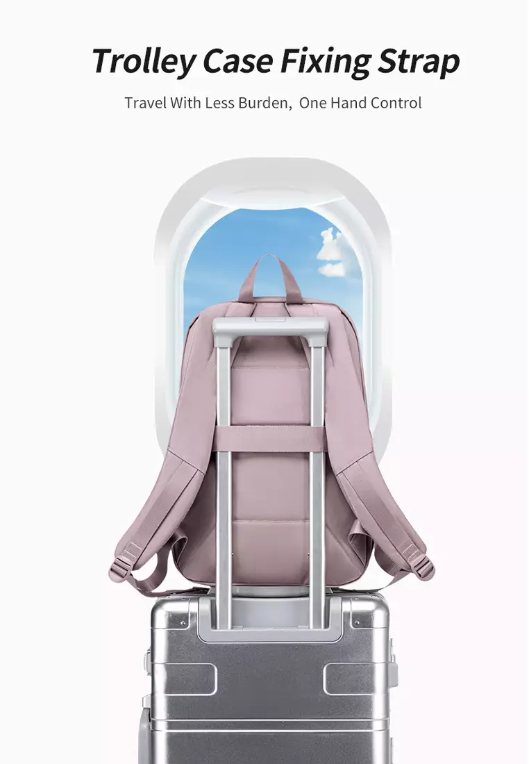 Shockproof 15.6 Laptop Compartment USB Port Waterproof Backpack for Women