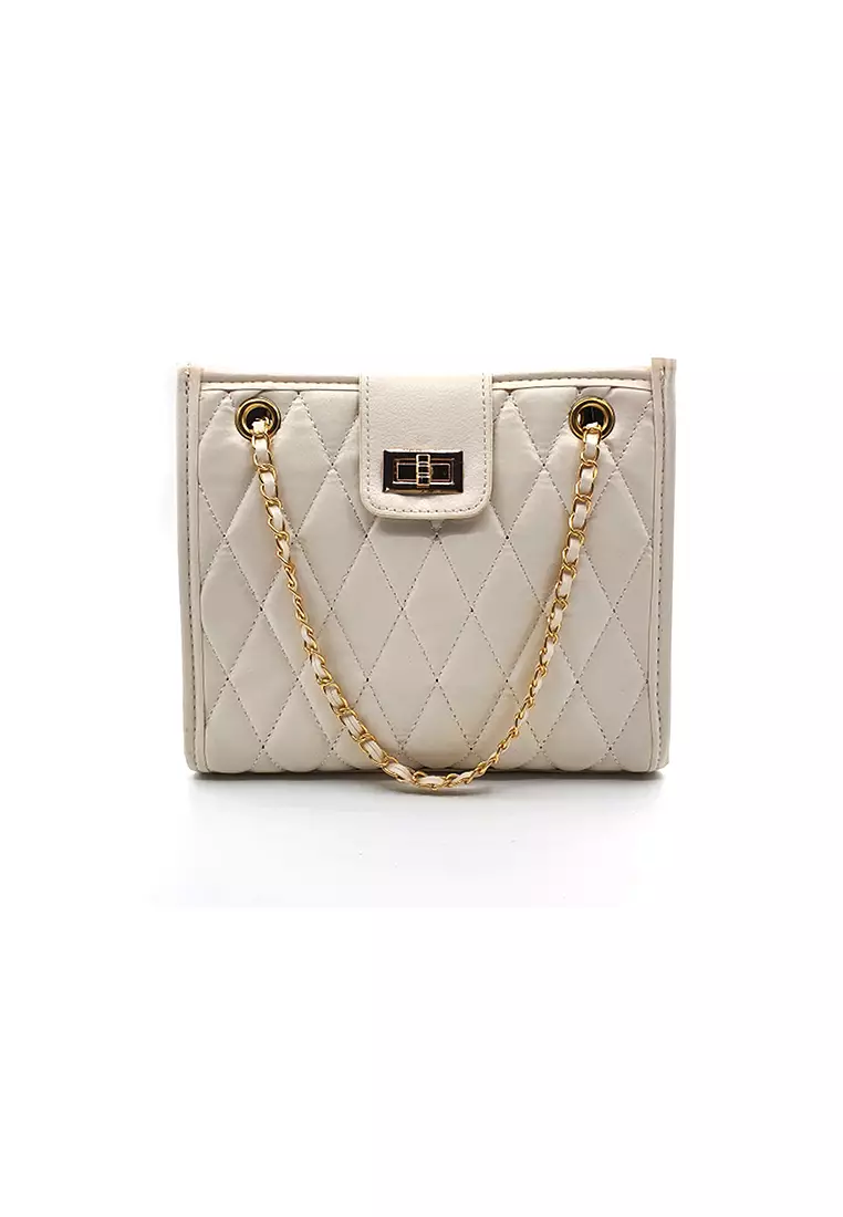 Buy Unifit Unifit White Quilted Shoulder Bag 2024 Online ZALORA