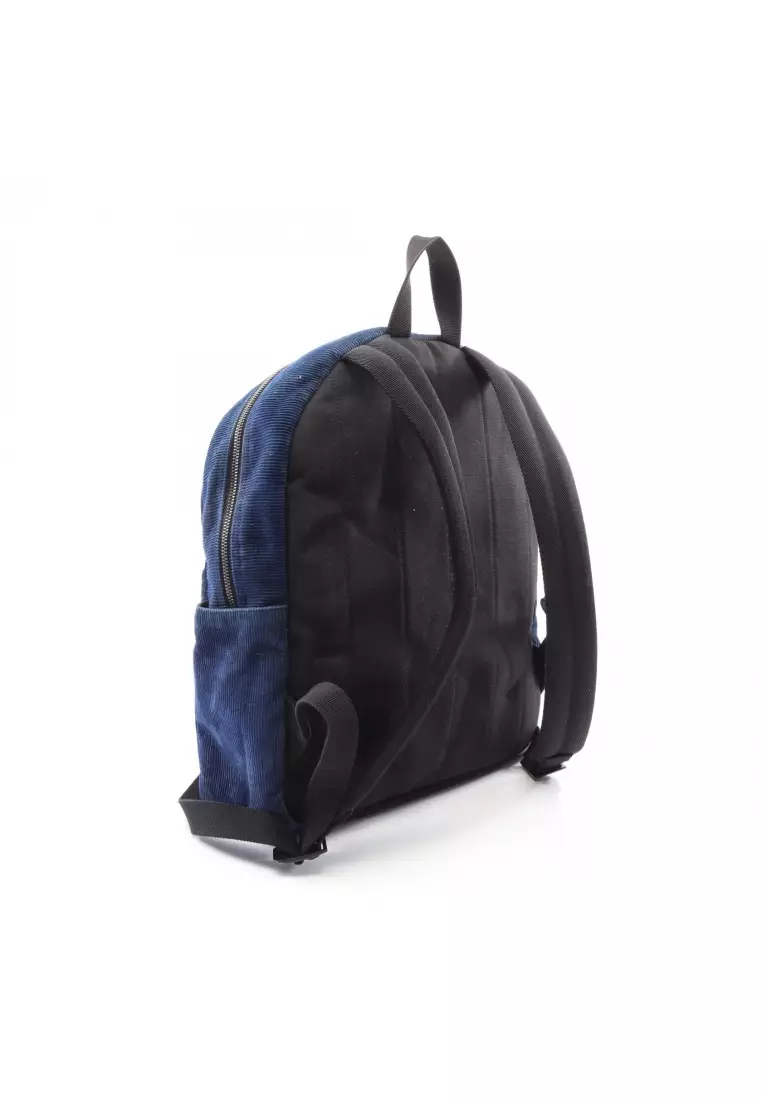 Saint Laurent Paris Backpack Logo Embroidery Navy Saint Laurent Canvas Logo City Backpack Navy 1806576  main image 3