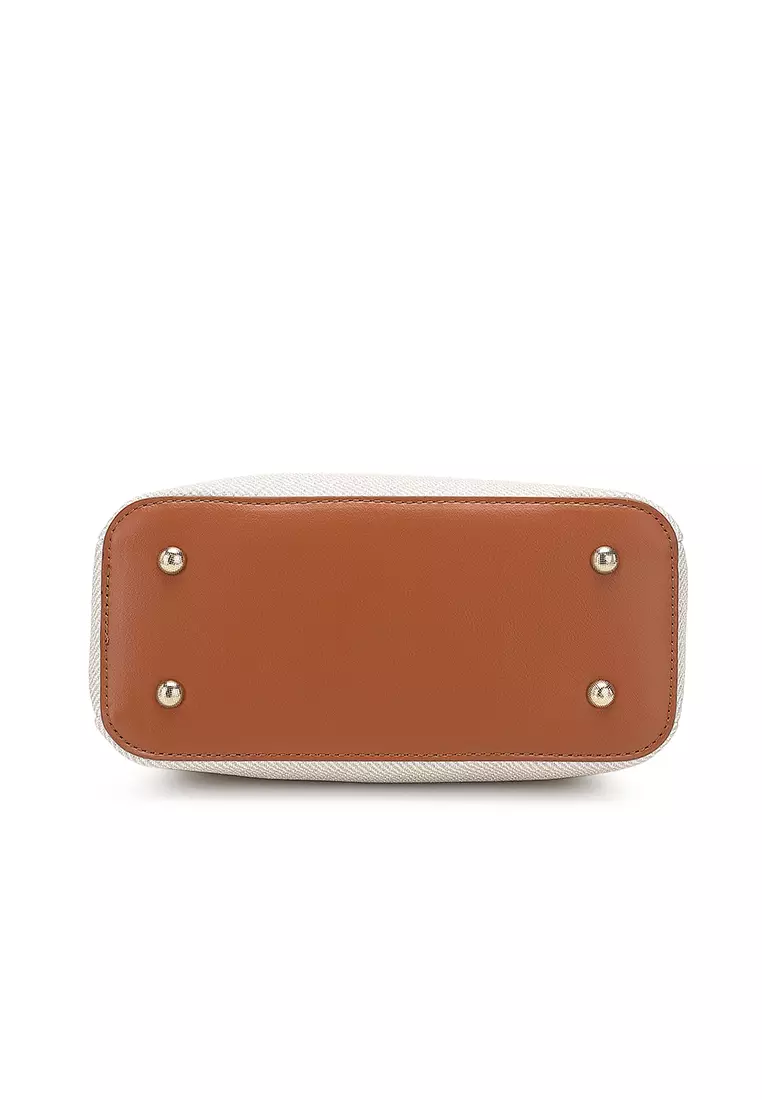 Women's Top Handle Bag / Sling Bag / Crossbody Bag / Shoulder Bag (Tas Tangan Wanita / Tas Selempang Wanita / Tas Bahu Wanita) - Putih