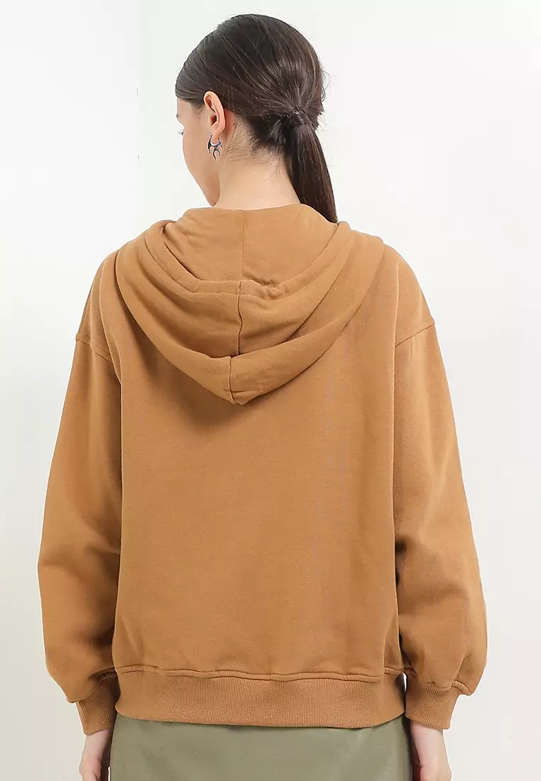 Poccha Oversized Hoodie Zipped Sweatshirt