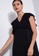 ZALORA OCCASION black V Neck Babydoll Dress With Ruffles 177BEAA9F6AD19GS_3