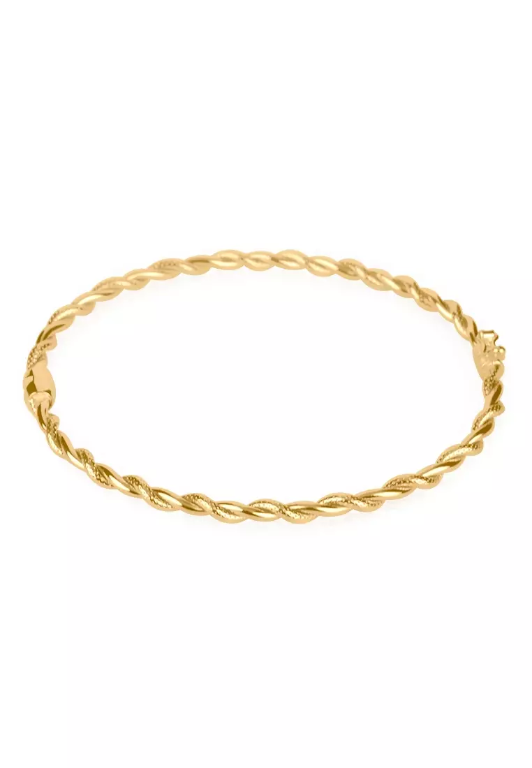 Buy Foundry Rope Bangle 14k Gold 2026 Online | ZALORA Philippines