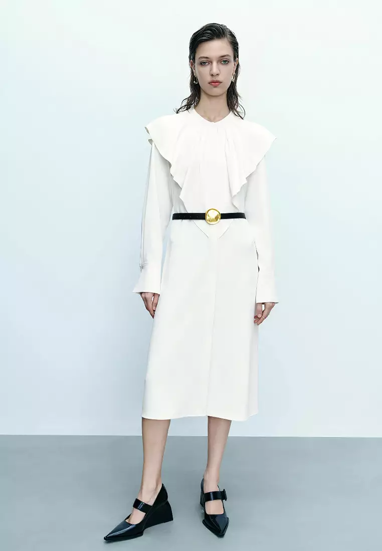 Standard Sleeve Crew Neck Skater Dresses