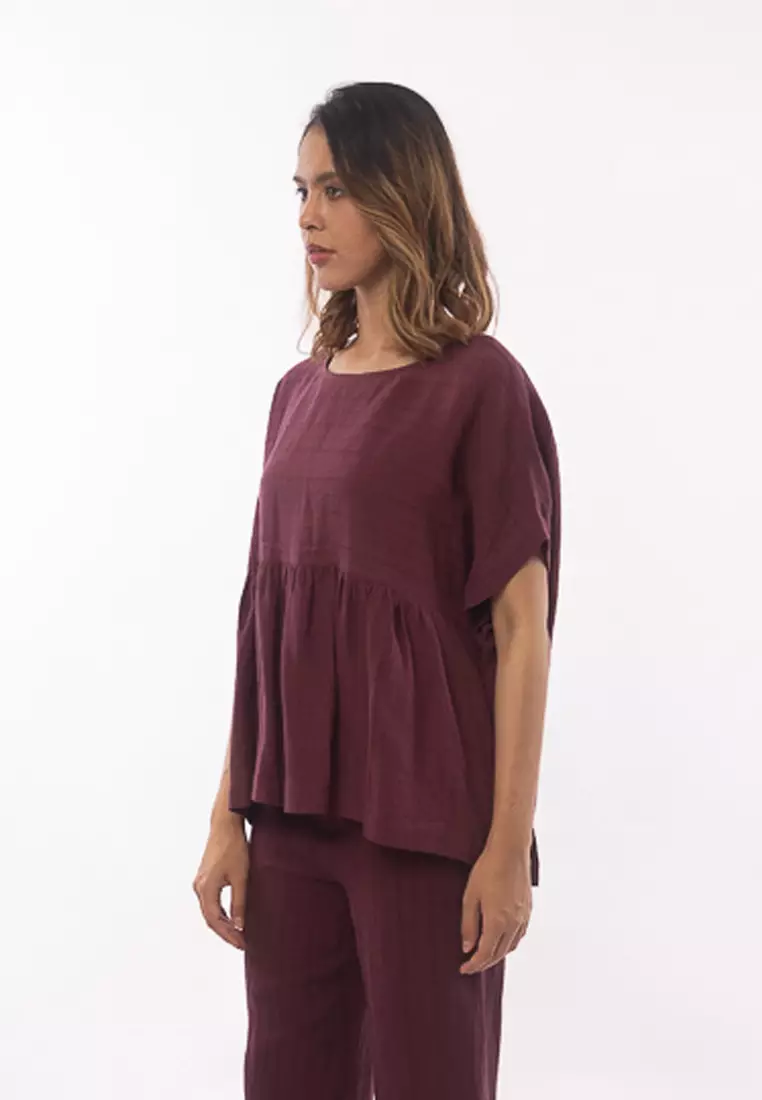 East India Company - Meta Kimono Linen Blouse