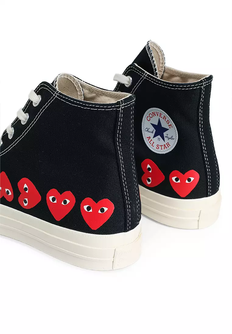 Chuck 70 Basket Cdg Buy CDG Play Chuck 70 Multi Heart High-Top