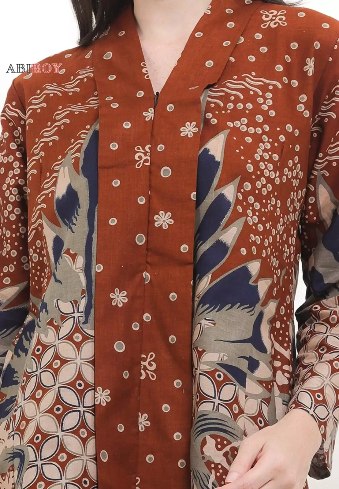 Blouse Batik Godhowarsa Bata Premium Slimfit Elegant NLN