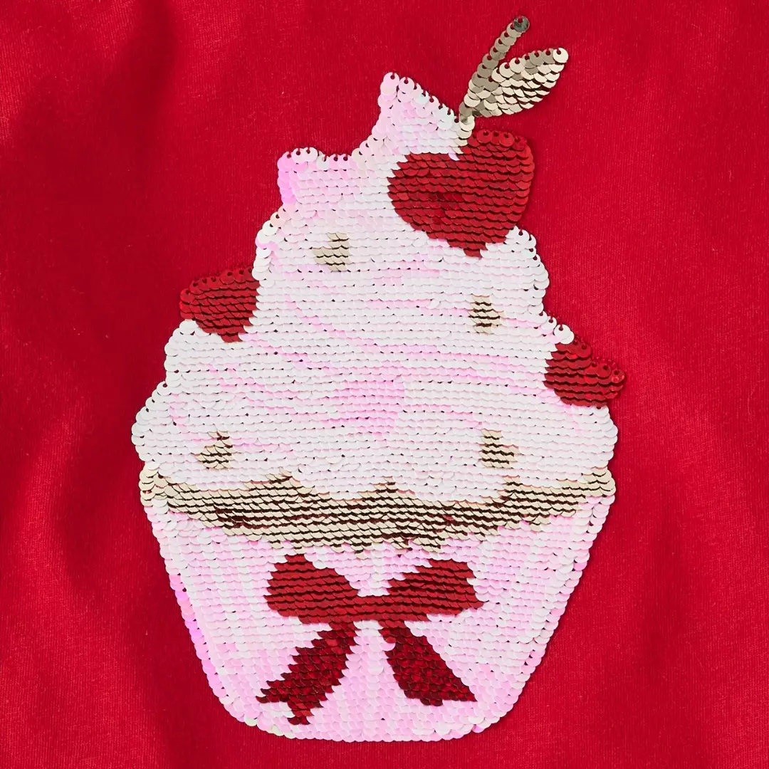 Girls Graphic Bow Back Top - Atasan Anak Perempuan