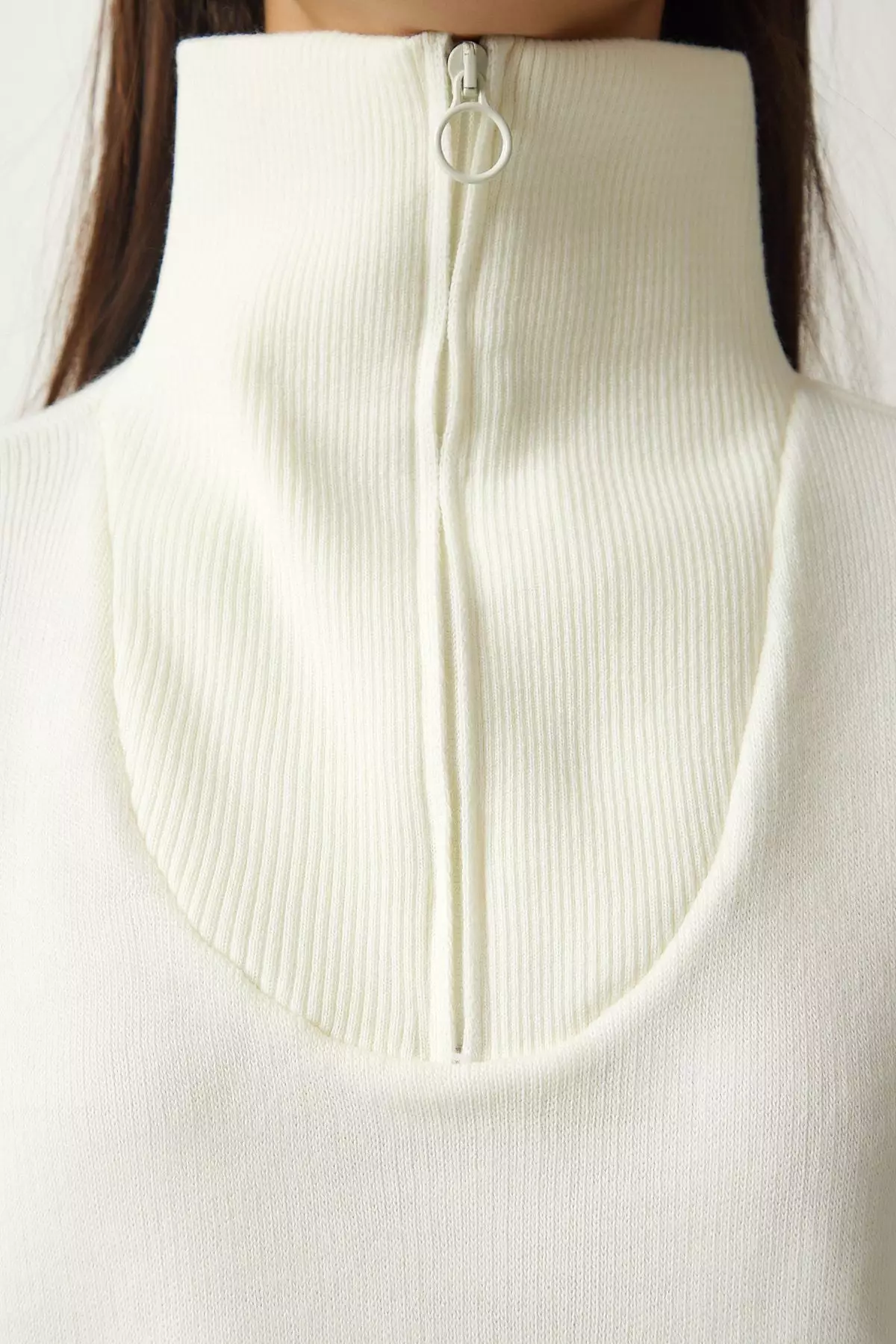 Crop Zip Sweater