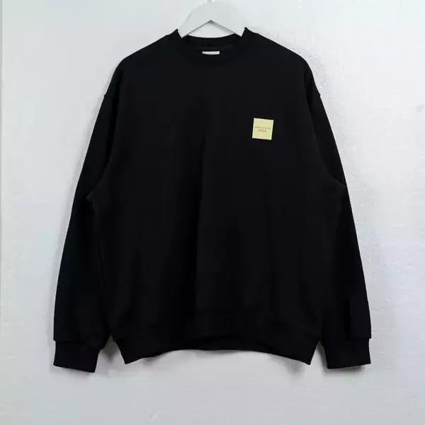 Sweater ADLV BOX BASIC LOGO POCKET BLACK SWEATSHIRT 100% ORIGINAL
