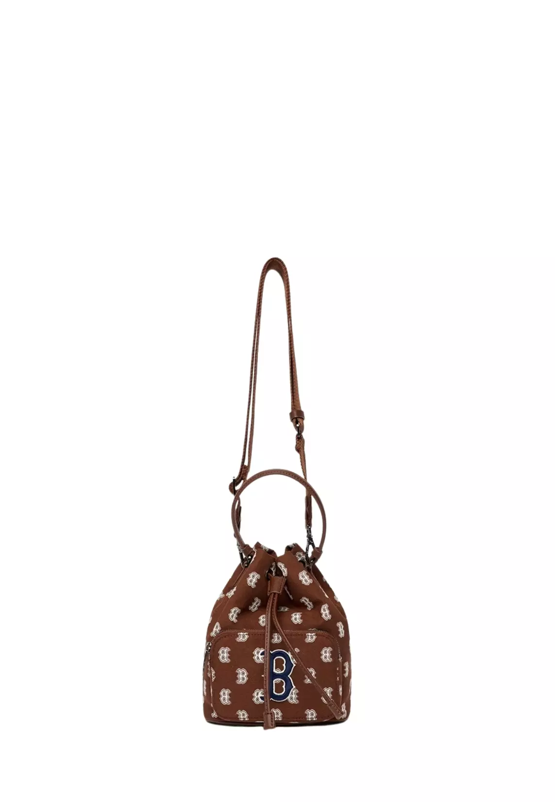 ショルダーバッグ・ポシェット MLB KOREA Monogram Mini Bucket BAG Boston Red Sox Jual MLB Korea Monogram Bucket Bag Boston Red Sox - Brown
