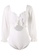 Halo white Slim Fit Swimsuits With Chiffon Sleeves 79CA0US282DC82GS_2