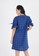 Sorabel blue Bissie Plaid Off Shoulder Mini Dress Blue 13A41AAA47E7BCGS_5