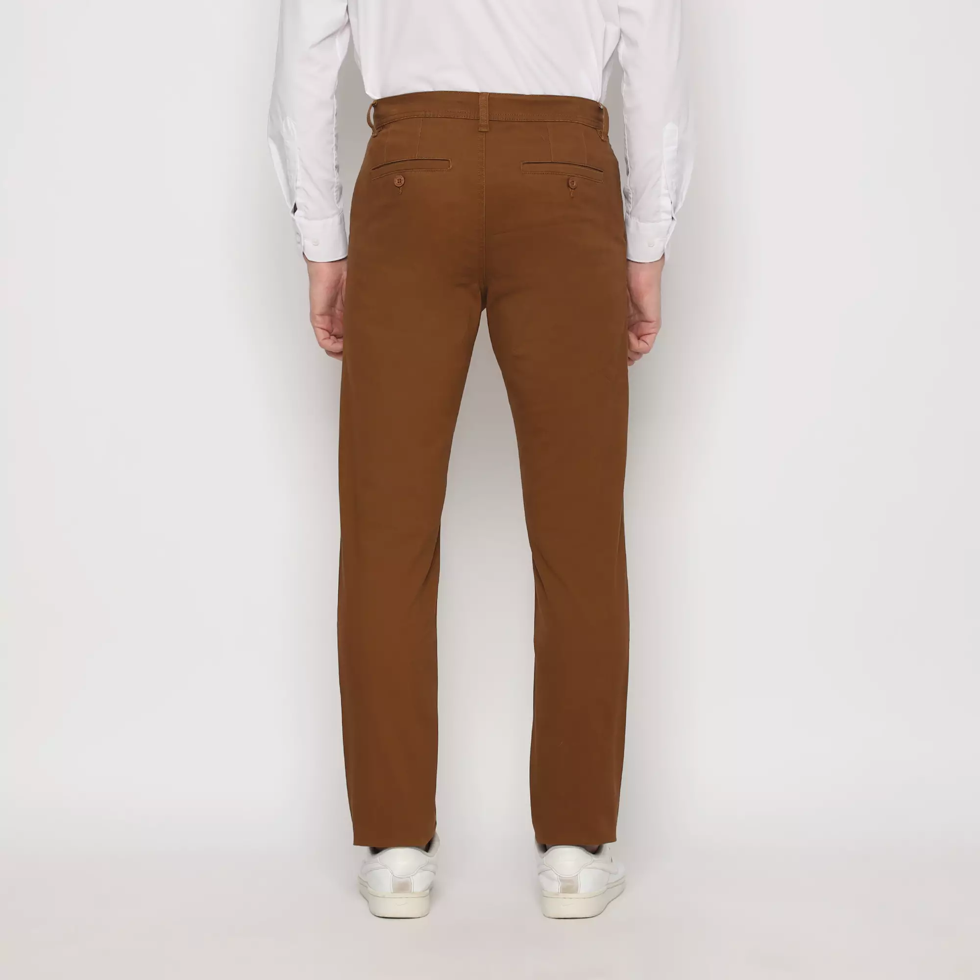 Platini Celana Pria Chino Panjang Coklat 588038