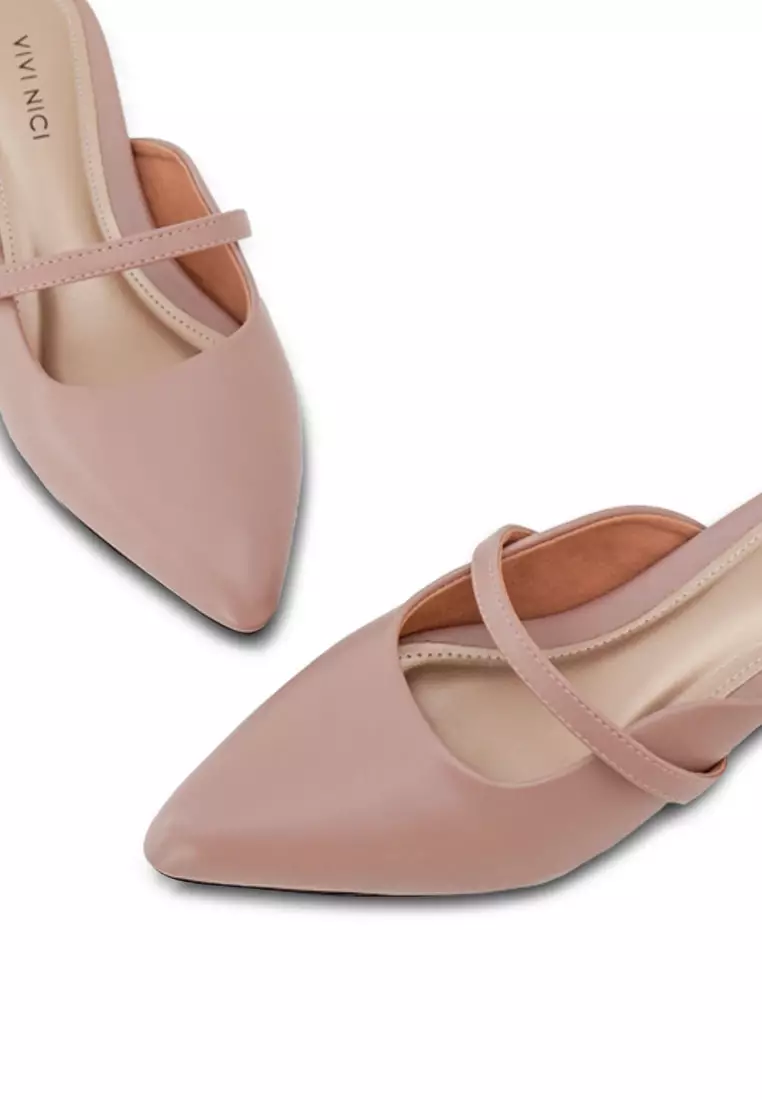 VIVI NICI - Lillie Sandal Mules Hak 3 Cm Mauve Purple