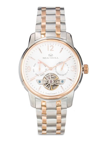 Seagull 217.424 (ST2502 機械機芯) 41mmesprit 會員 不銹鋼鏤空圓錶, 錶類, 飾品配件