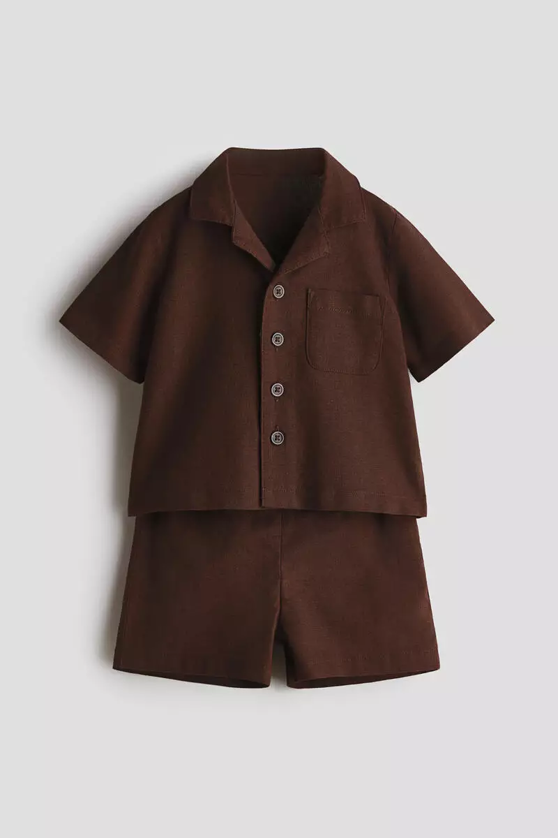 2-piece linen-blend set