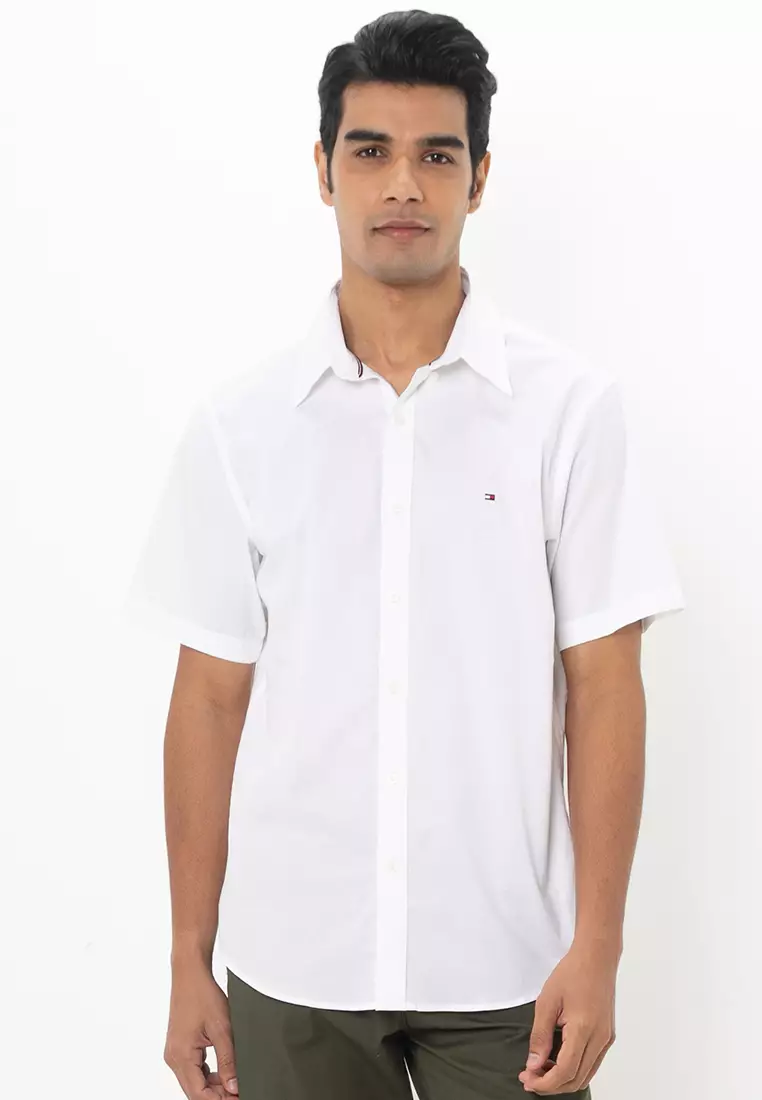 Buy Tommy Hilfiger Oxford Solid Short Sleeves Shirt Tommy