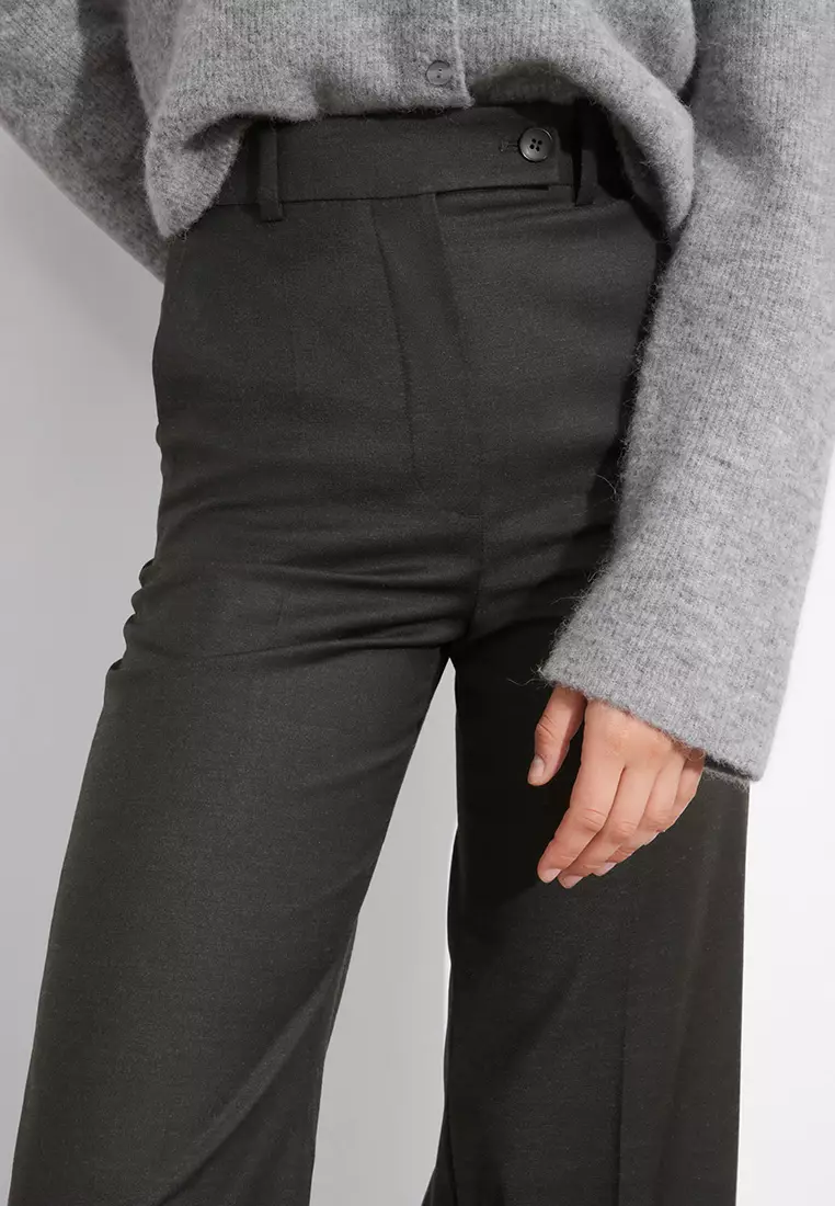 Cropped Tailored Trousers