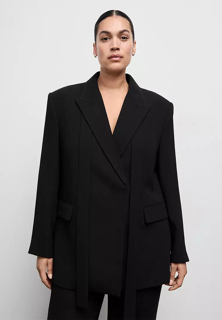 Suit Jacket With Scarf