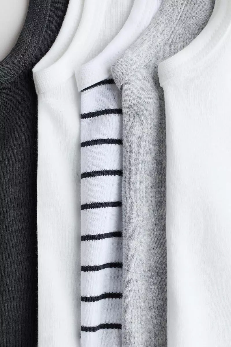 5-pack cotton bodysuits