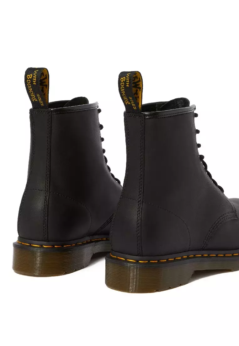 1460 GREASY LEATHER LACE UP BOOTS