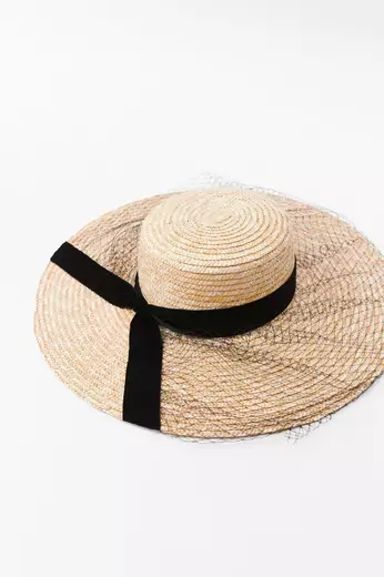 Zara raffia hat hotsell