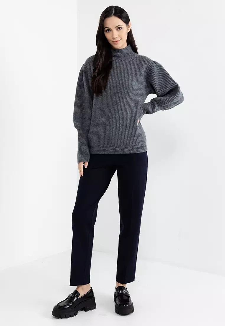 Buy ck Calvin Klein Wool Cashmere Wool Chunky Sweater 2024 Online ...