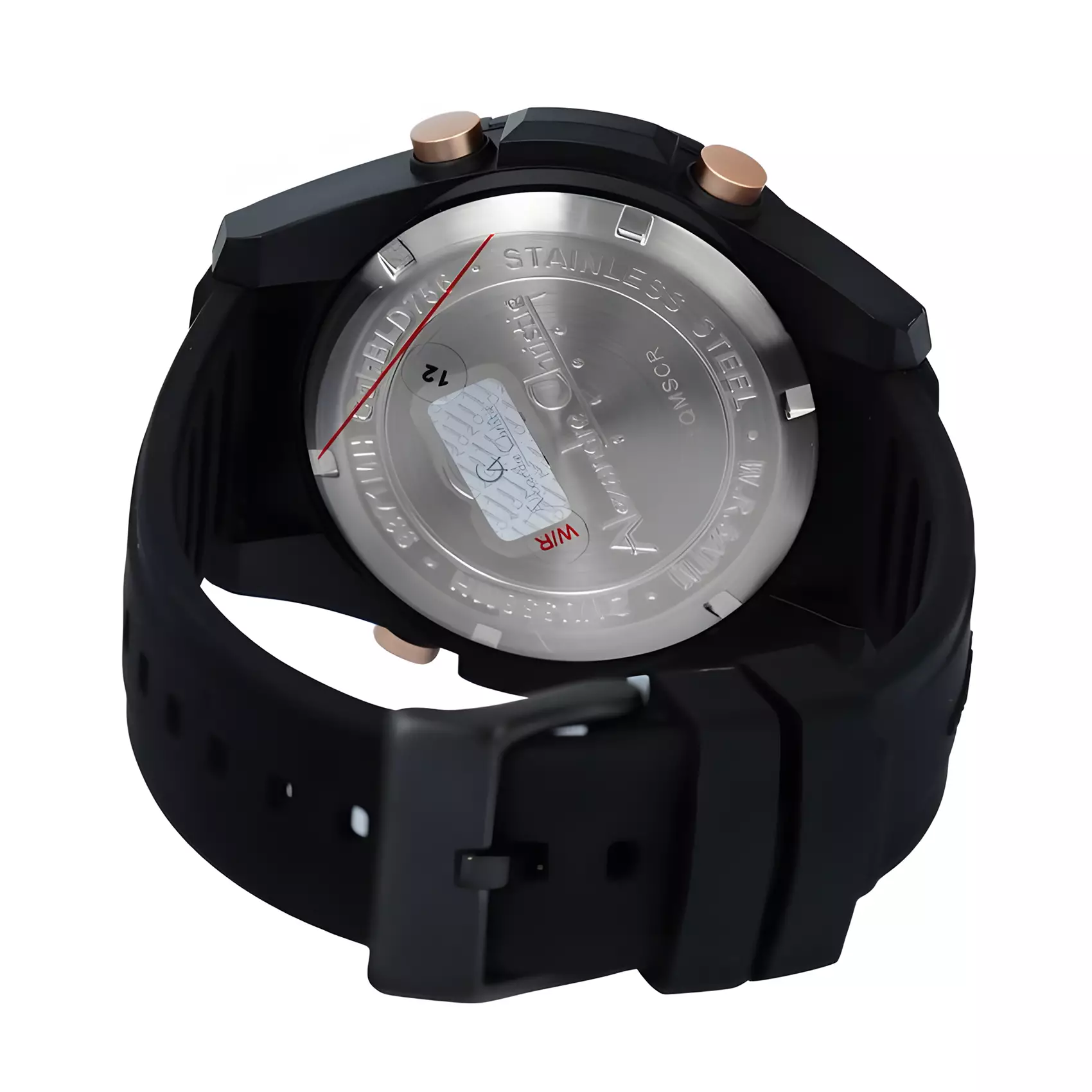 Alexandre Christie Digi - Jam Tangan Digital Pria - Black Case - Black Rubber Strap - 9371 MHRIPBARG