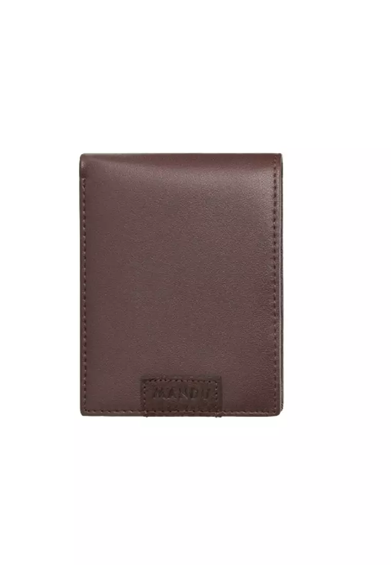 Dompet Lipat Pria Pendek Blocking Bahan Kulit Sapi Asli Genuine Leather Premium BAEOS ORIGINAL - Coffe