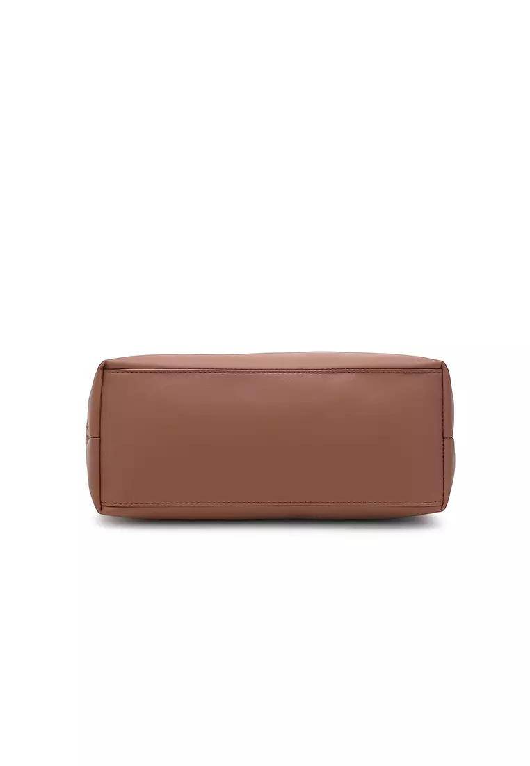 Women's Tote Bag / Shoulder Bag / Top Handle Bag - Brown