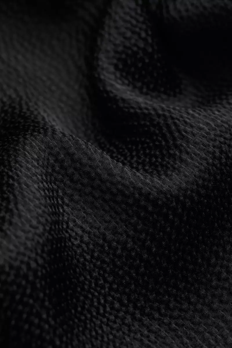 Fringe-trimmed satin dress