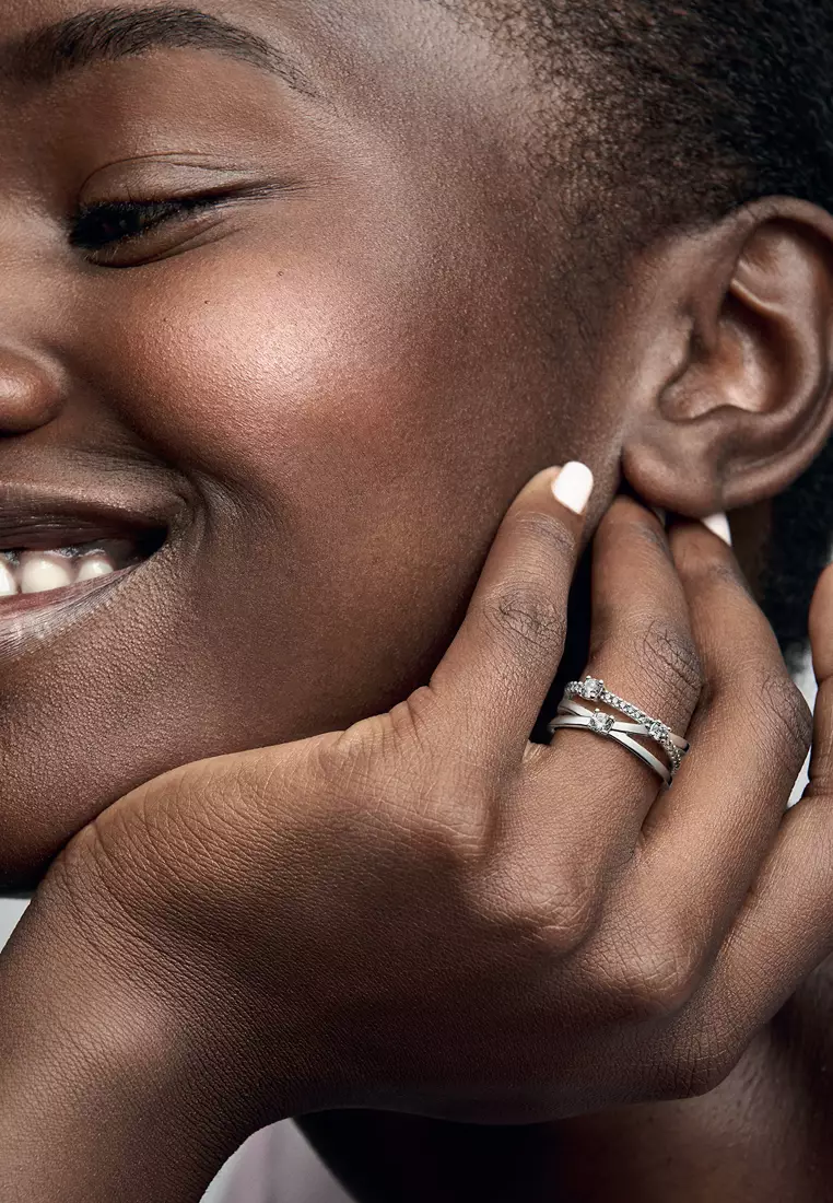 Sparkling Triple Band Ring