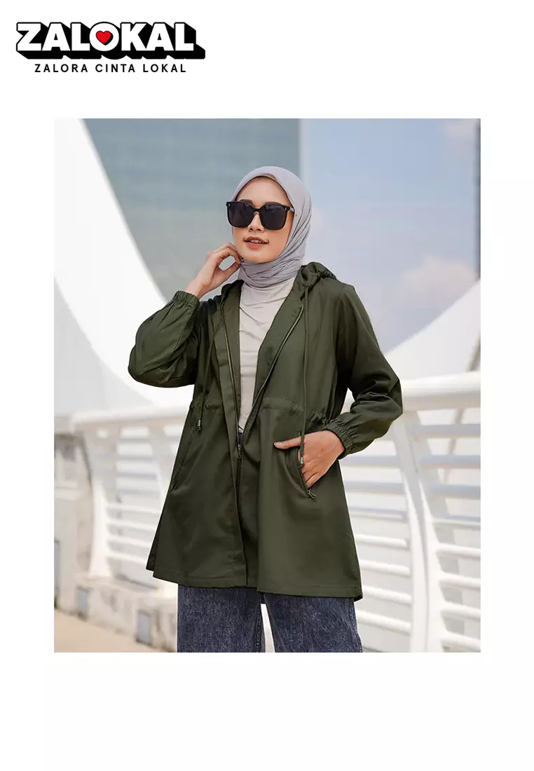 Geulis.id JAKET PARKA BASIC COLOR (5 warna) Outerwear - ARMY
