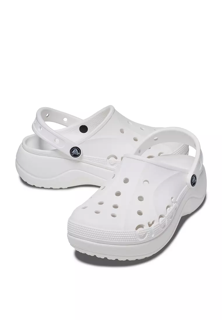 Crocs Women Baya Platform Clog - White