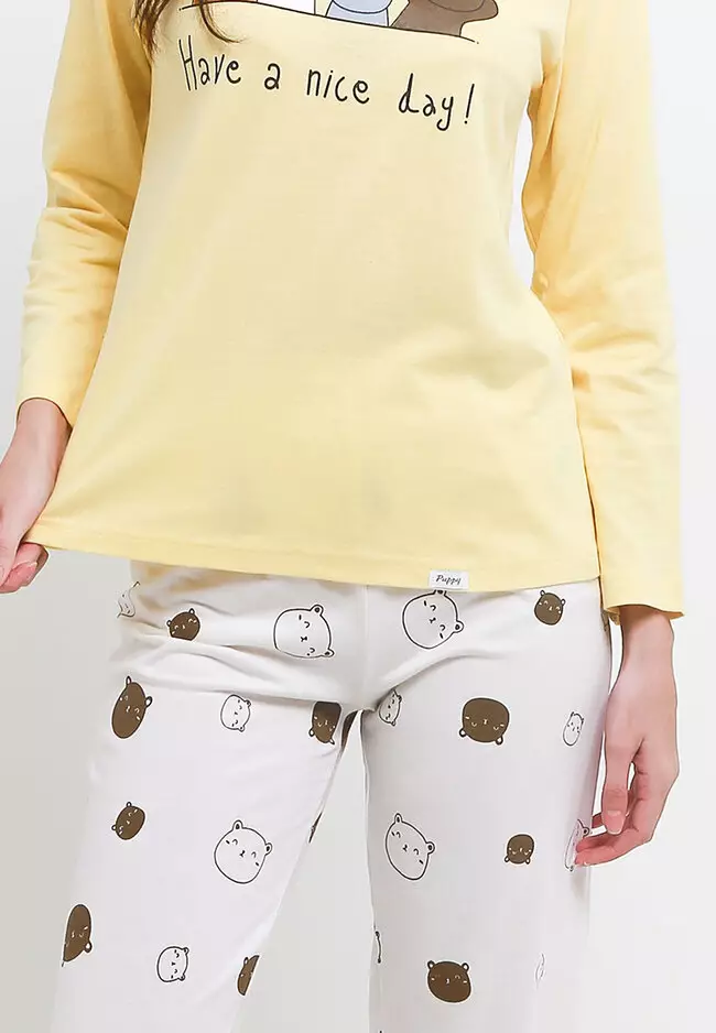 Pyjama Long Sleeve Long Pants Pants Sleepwear