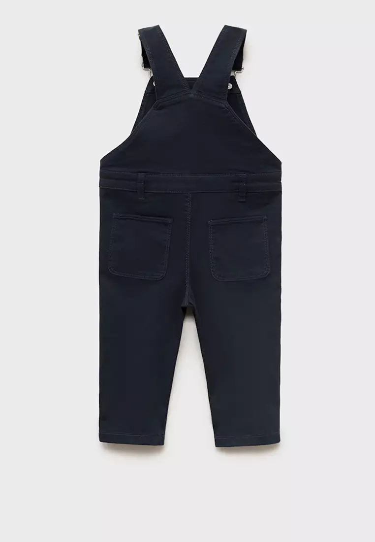 Straight Denim Dungaree Jumpsuit
