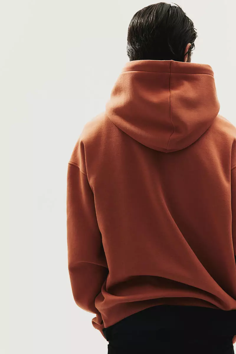 Orange store hoodies h&m