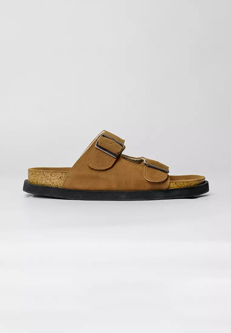 Pamole Sandal Wanita Kekinian Sendal Cewek - Magi Series Coklat