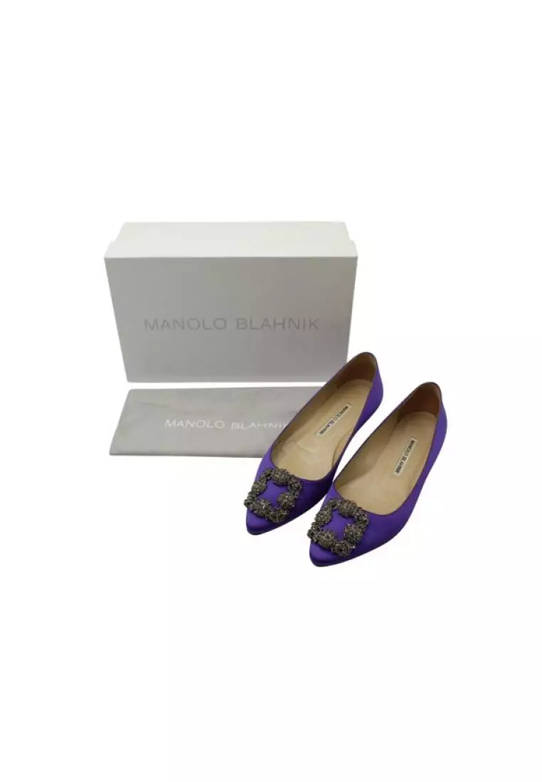 Purple manolo blahnik on sale shoes