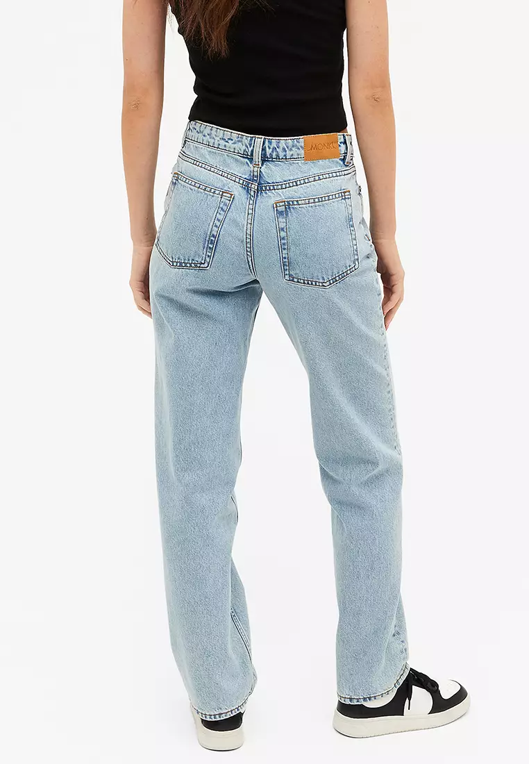 Buy Monki Moop Low Waist Straight Jeans 2024 Online | ZALORA Philippines