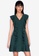 ZALORA BASICS green Flutter Sleeve Mini Dress FB39FAAE8A8228GS_1