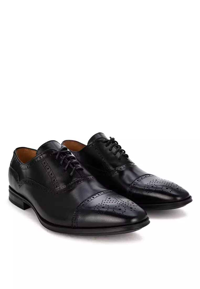 Barrington Black Captoe Oxford
