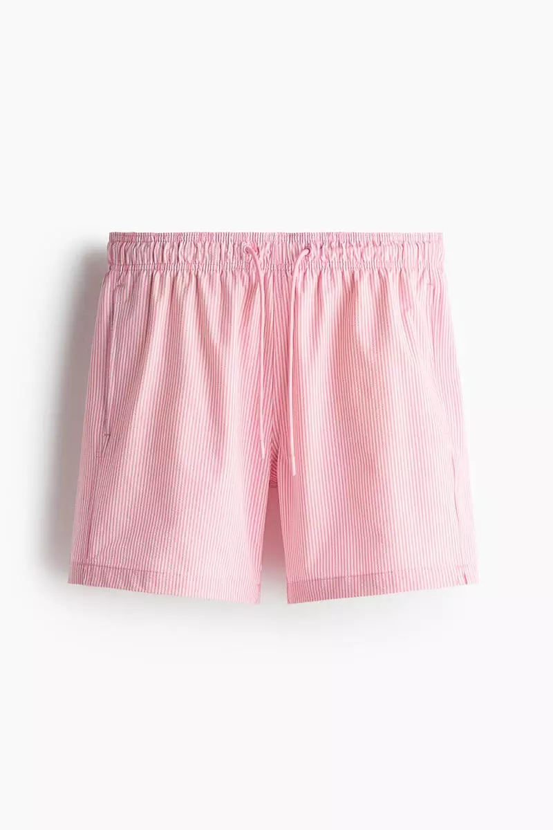 Seersucker swim shorts