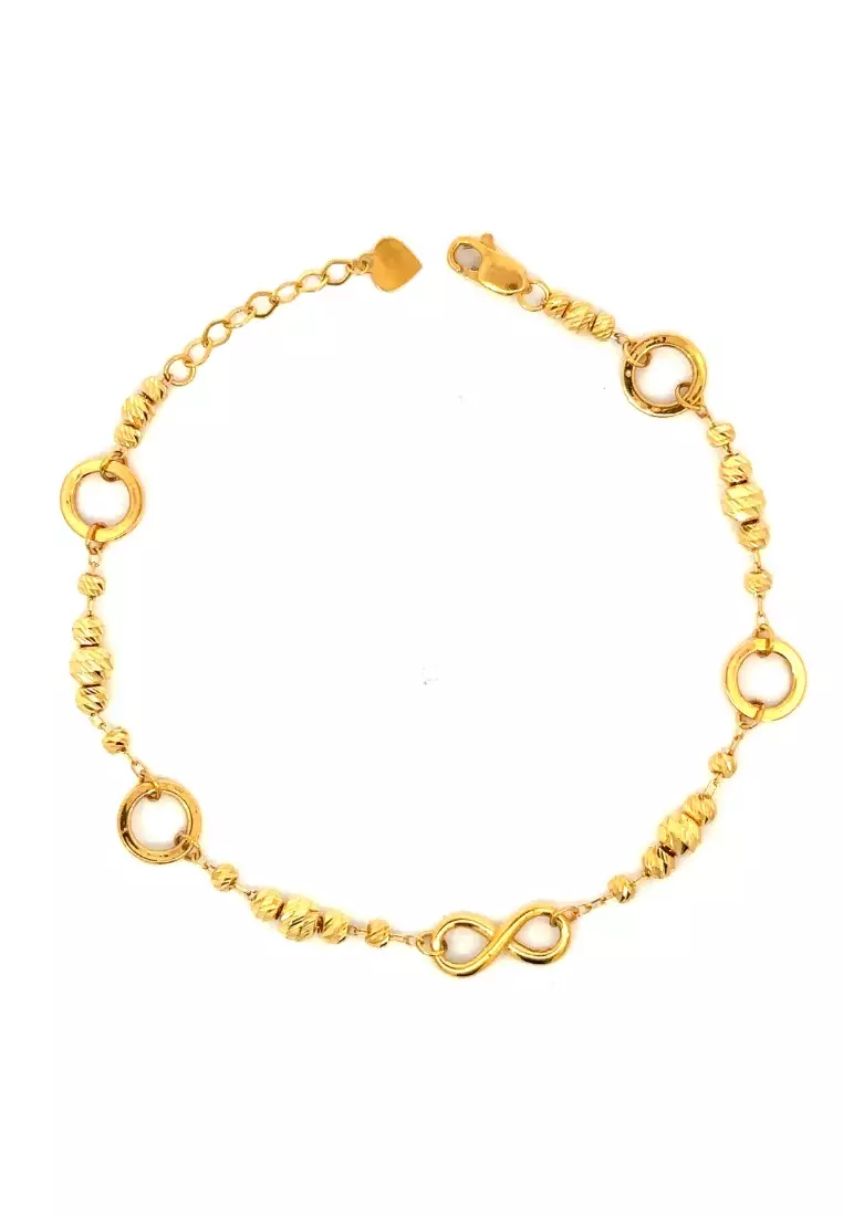 Poh kong white 2025 gold bracelet