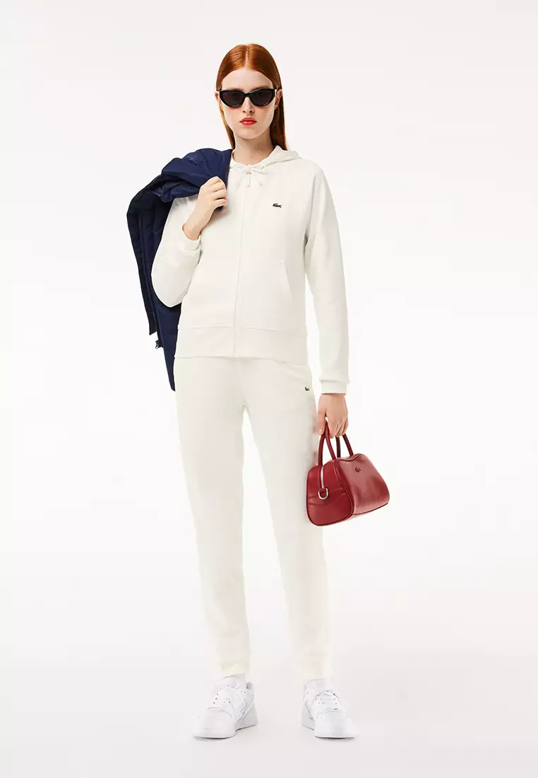 Buy Lacoste Women's Lacoste Hooded Organic Fleece Zippered