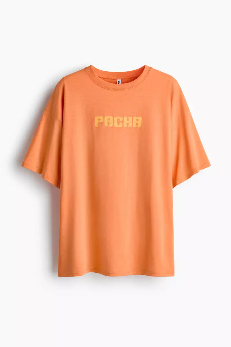 Oversized print-motif T-shirt